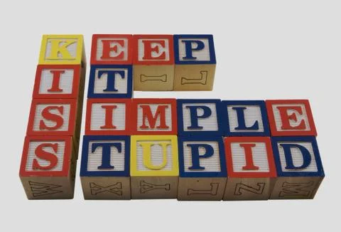 Keep it simple stupid Stock Photos