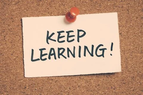 Keep learning 스톡 사진