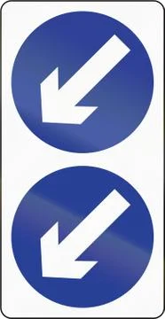 Keep Left in Brunei Stock Illustration