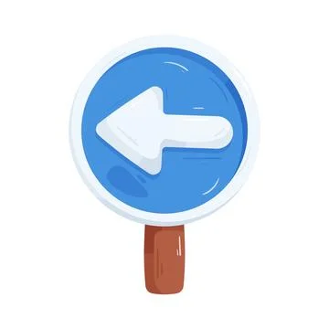 Keep left sign Stock Illustration