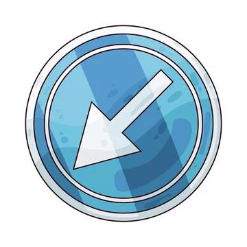 Keep Left sign illustration Stock Illustration