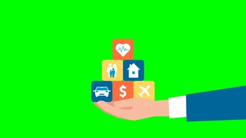 Keep life under control. Protection from threats. Insurance and Assurance. Life Stock Footage 268797184