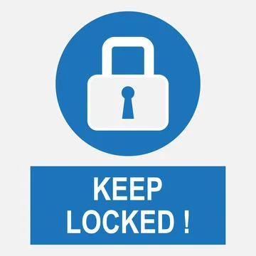 Keep locked Stock Illustration