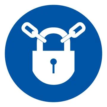 Keep Locked Symbol Sign, Vector Illustration, Isolate On White Background Lab Stock Illustration