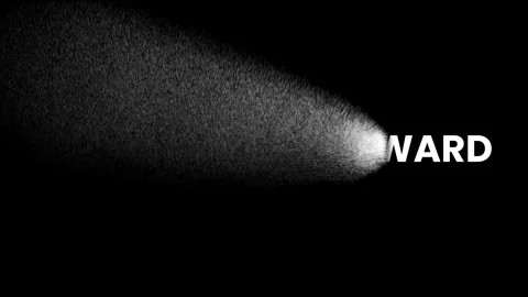 Keep moving forward bold clean typography animation isolated on black background Stock Footage 326795391
