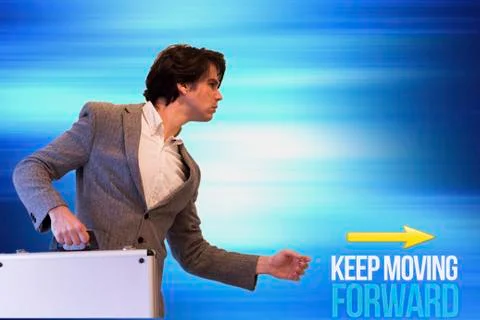 Keep Moving Forward Stock Illustration
