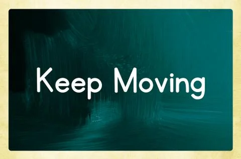 Keep moving Stock Illustration