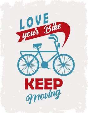 Keep moving poster Stock Illustration
