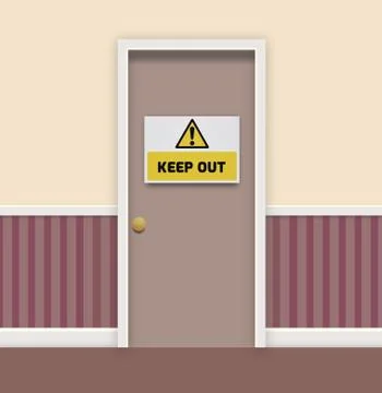 Keep Out Stock Illustration