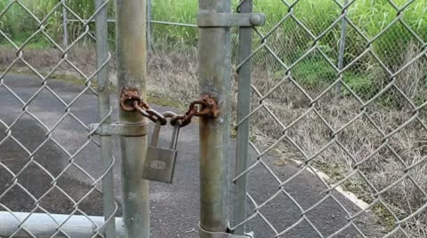 Keep Out Lock Stock Footage 8915225