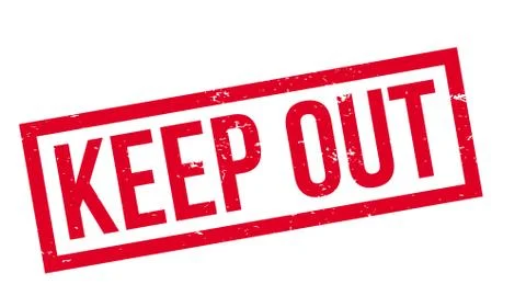 Keep Out rubber stamp Stock Illustration
