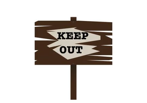 Keep Out Sign Stock Illustration