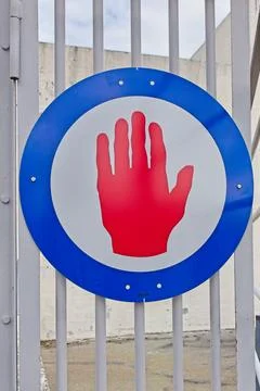 Keep out sign. Stock Photos