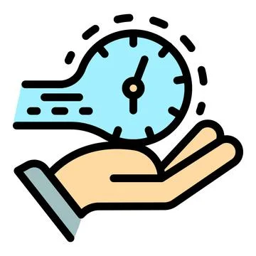 Keep parcel shipping icon color outline vector Stockillustratie