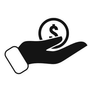 Keep payment icon simple vector. Money transfer Stock Illustration