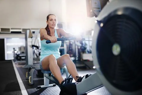 Keep pulling, keep slimming Foto stock