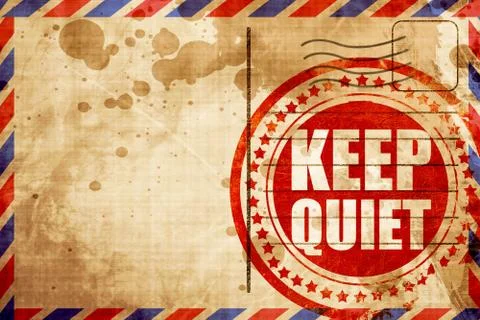 Keep quiet Illustrazione stock