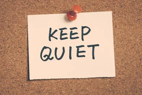 Keep quiet Stock Photos