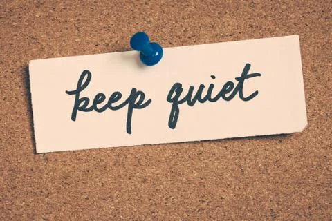 Keep quiet Stock Photos