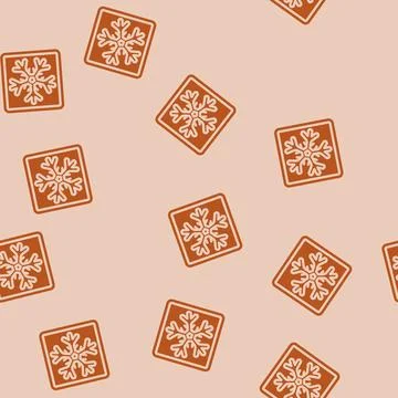 Keep refrigerated product label warning glyph vector seamless pattern Stock Illustration