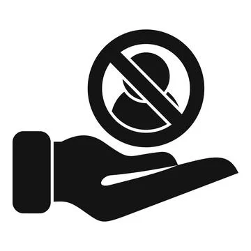 Keep remove user icon simple vector. People service Stock Illustration