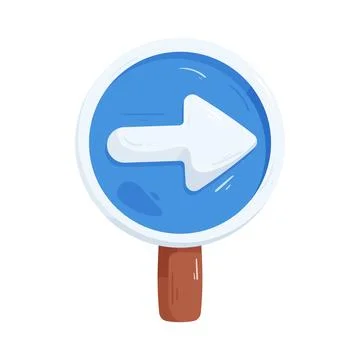 Keep right sign Stock Illustration