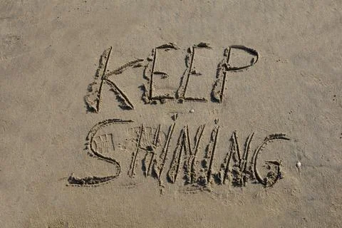 Keep Shining – A Message of Gratitude and Inspiration Stock Photos