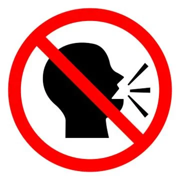 Keep Silence Symbol Sign, Vector Illustration, Isolate On White Background Ic Stock Illustration