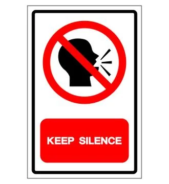 Keep Silence Symbol Sign, Vector Illustration, Isolate On White Background La Stock Illustration