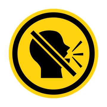 Keep Silence Symbol On White Background Illustrazione stock