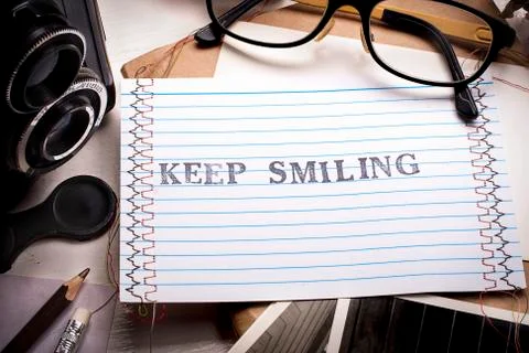 Keep smiling card Stock Photos