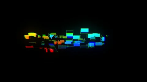 Keep smiling with Hi-Tech Glitch Typography Text Animation	 Stock Footage 295413552