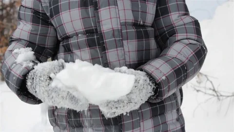   keep snow gloves Stock Footage 72271193