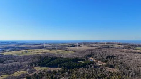 Keep on Spinning - Windmills - Central New York Stockfoto's