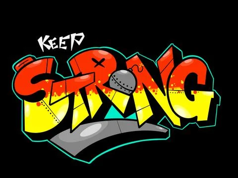 Keep strong illustration Stock Illustration