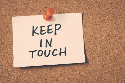 Keep in touch Foto stock