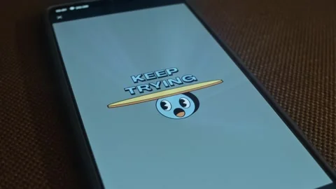 Keep Trying suggestion animated illustration, presentation Stock Footage 309564328