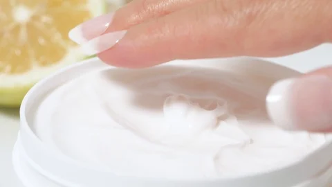 Keep white cream zoom Stock Footage 117429268