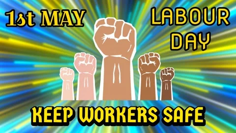 Keep workers safe with closed hands in different skin colour on bright movi.. Stock Footage 237758036