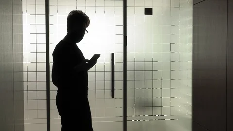 Keep your distance during a pandemic. Elderly woman in protective masks stops in Stock Footage 128221985