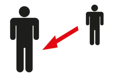 Keep your distance graphic 스톡 일러스트