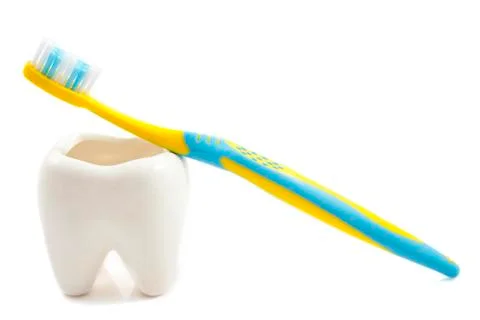 Keep your teeth white and clean Stock Photos