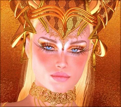 Keeper Of The Golden Ram Stock Illustration