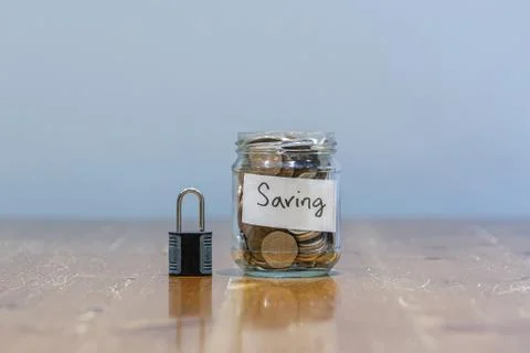 Keeping Our Saving Protected and Very Secure Stock Photos