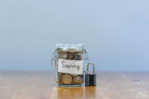 Keeping Our Saving Protected and Very Secure Stock Photos