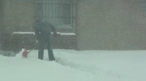 Keeping Up with the Snow Stock Footage 54756581