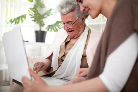 Keeping up with technology Stock Photos