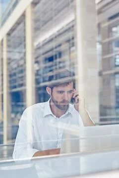 Keeping in touch throughout the day Stock Photos
