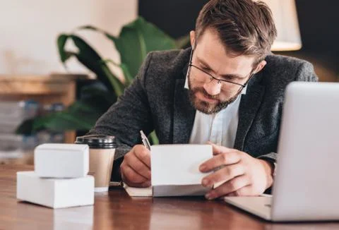 Keeping track of customer orders Stock Photos