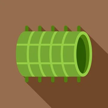 Keepnet fishing trap for catching fish icon Stock Illustration